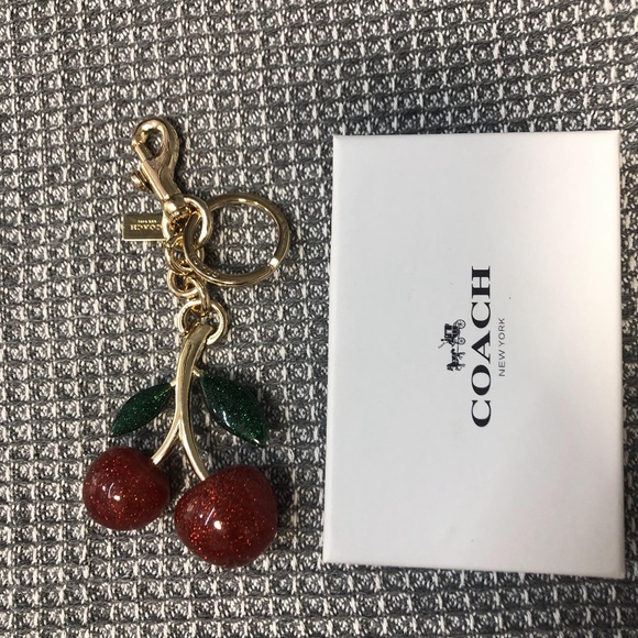Coach Cherry Resin Bag Charm - Picture 1 of 5